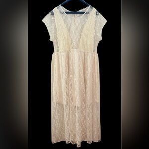 Altar’d State Ivory Lace dress in size Large